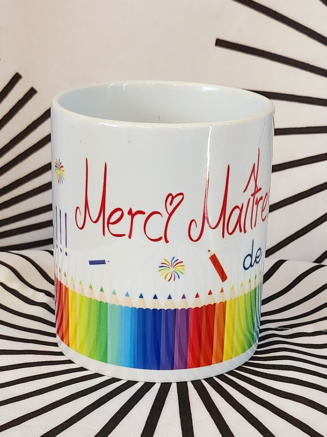 Pot à Crayon " Merci de m'avoir aidé à grandir"